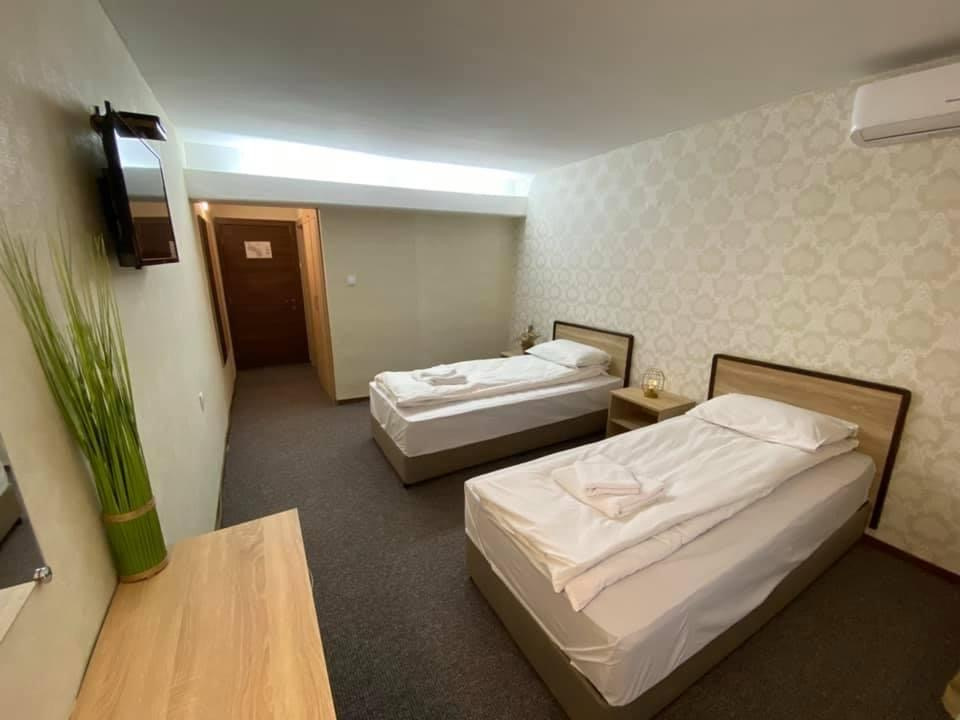 Twin room with two single beds at Hotel Loznitsa