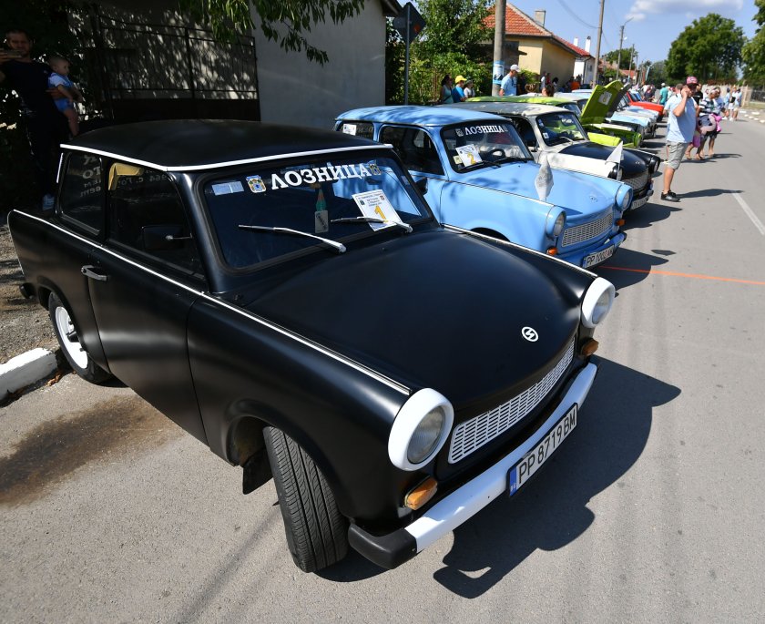 Traditional Trabant race in Loznitsa